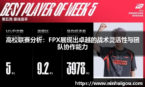 高校联赛分析：FPX展现出卓越的战术灵活性与团队协作能力