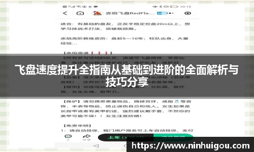 飞盘速度提升全指南从基础到进阶的全面解析与技巧分享